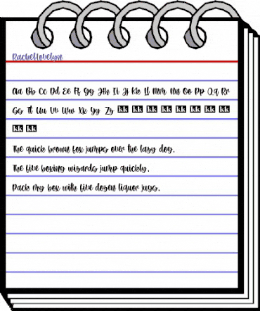 Rachel Lovelyn Regular animated font preview Rachel Lovelyn Regular animated font preview