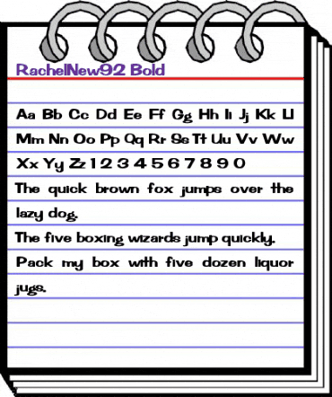 RachelNew92 Bold animated font preview RachelNew92 Bold animated font preview