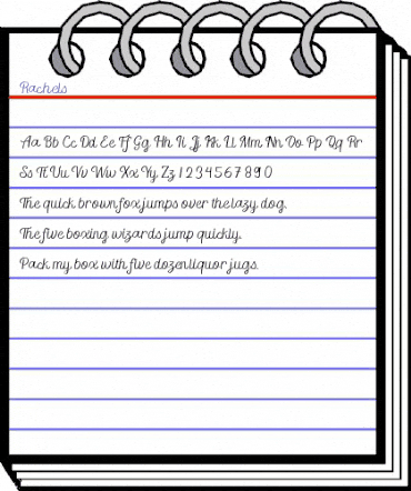 Rachels Regular animated font preview Rachels Regular animated font preview