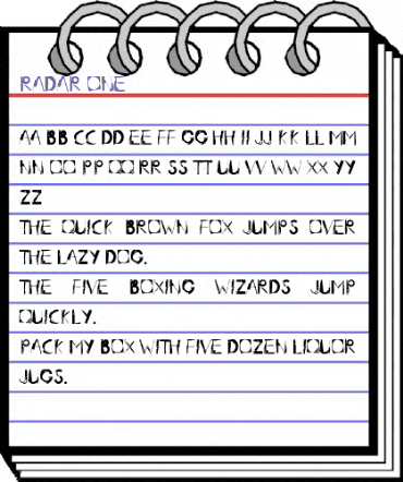 radar.one Regular animated font preview radar.one Regular animated font preview