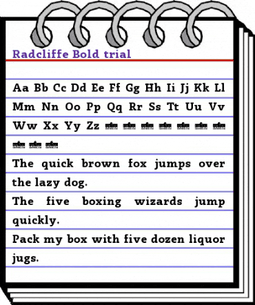 Radcliffe Display Bold animated font preview Radcliffe Display Bold animated font preview