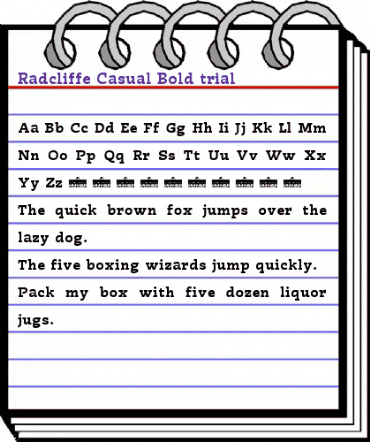 Radcliffe Casual Bold animated font preview Radcliffe Casual Bold animated font preview
