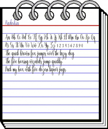 Radeshia Regular animated font preview Radeshia Regular animated font preview