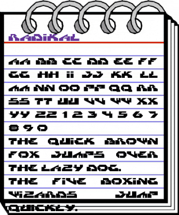 Radikal Normal animated font preview Radikal Normal animated font preview