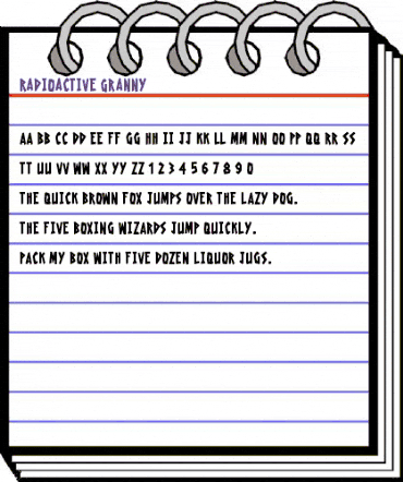Radioactive Granny Regular animated font preview Radioactive Granny Regular animated font preview