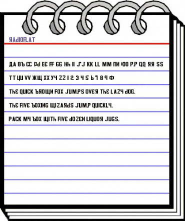 RadioFlat Medium animated font preview RadioFlat Medium animated font preview