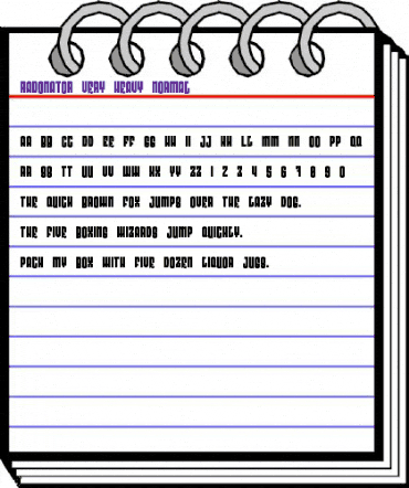 Radonator Very Heavy Normal animated font preview Radonator Very Heavy Normal animated font preview