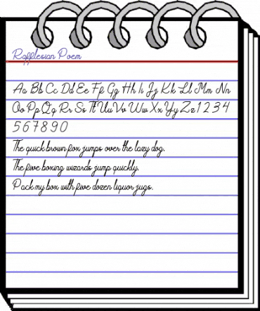 Rafflesian Poem Regular animated font preview Rafflesian Poem Regular animated font preview