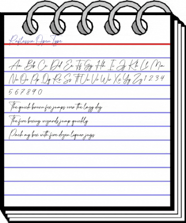 Raflessia Regular animated font preview Raflessia Regular animated font preview