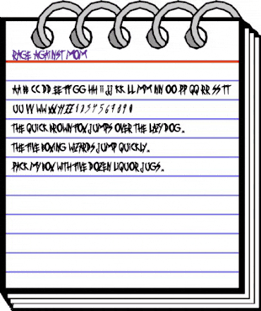 Rage Against Mom Regular animated font preview Rage Against Mom Regular animated font preview