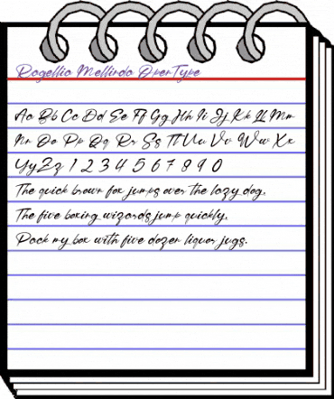 Ragellia Mellinda Regular animated font preview