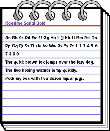 Ragtime-Serial Bold animated font preview Ragtime-Serial Bold animated font preview