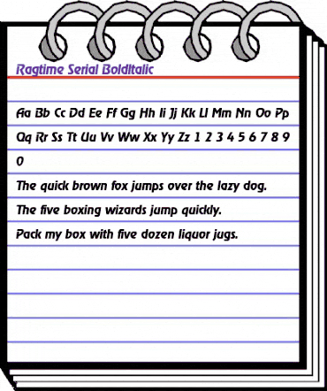 Ragtime-Serial BoldItalic animated font preview Ragtime-Serial BoldItalic animated font preview