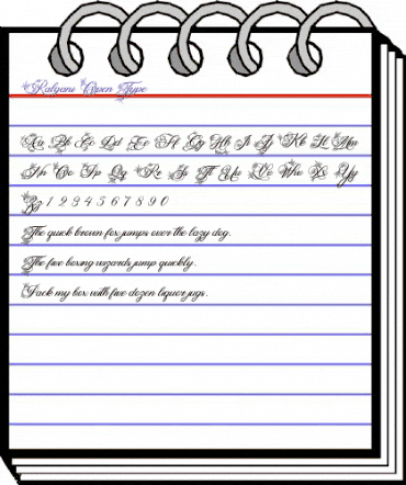 Ralgani Regular animated font preview Ralgani Regular animated font preview