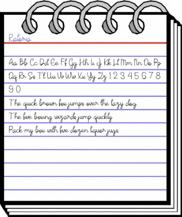 Raloria Regular animated font preview Raloria Regular animated font preview