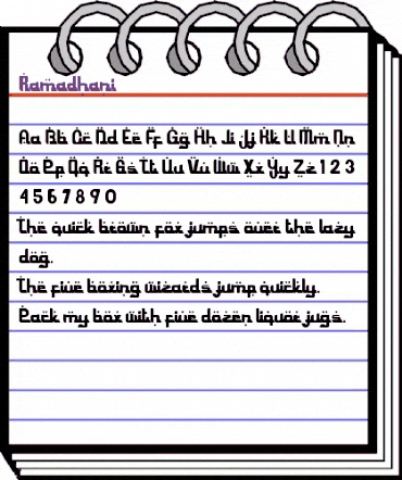 Ramadhani Regular animated font preview Ramadhani Regular animated font preview