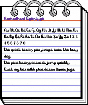 Ramadhani Regular animated font preview Ramadhani Regular animated font preview