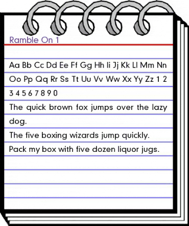 Ramble On 1 Regular animated font preview Ramble On 1 Regular animated font preview