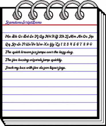 Ramdone Script Demo Regular animated font preview Ramdone Script Demo Regular animated font preview