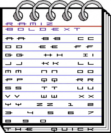 Ramiz Regular animated font preview