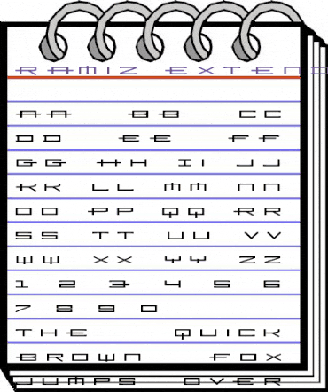 Ramiz Regular animated font preview