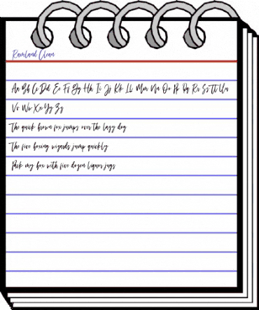 Ramland Clean Regular animated font preview Ramland Clean Regular animated font preview