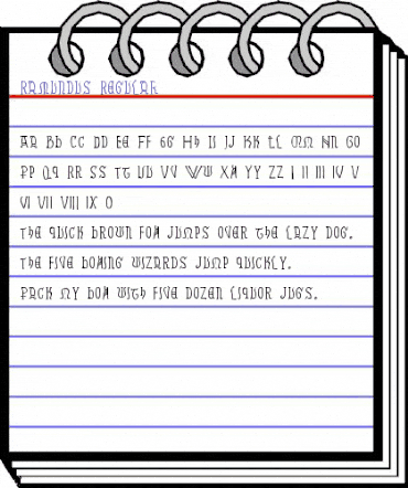 Ramundus Regular animated font preview Ramundus Regular animated font preview