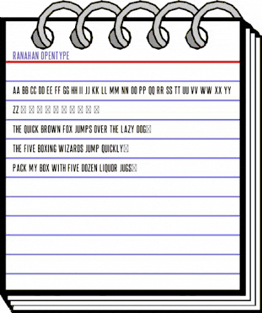 Ranahan Regular animated font preview Ranahan Regular animated font preview