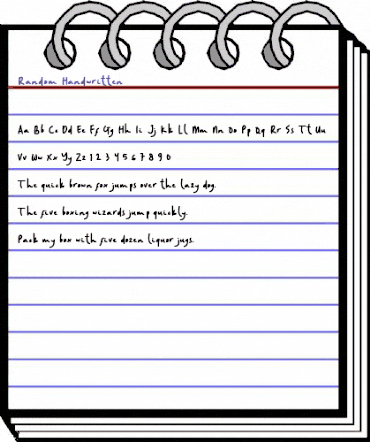 Random Handwritten Regular animated font preview Random Handwritten Regular animated font preview