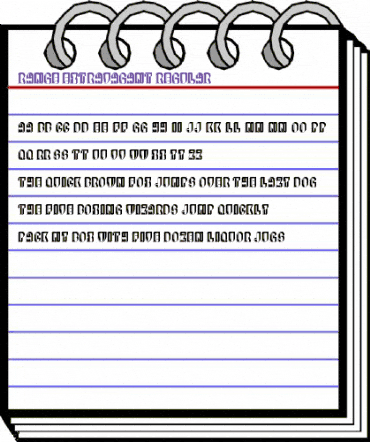 Range Extravagant Regular animated font preview Range Extravagant Regular animated font preview