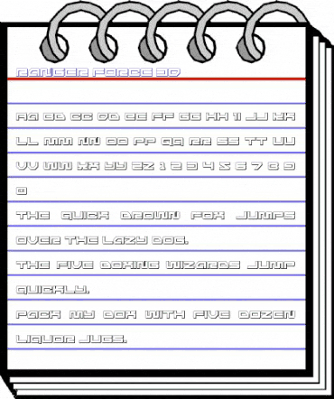 Ranger Force 3D Regular animated font preview Ranger Force 3D Regular animated font preview