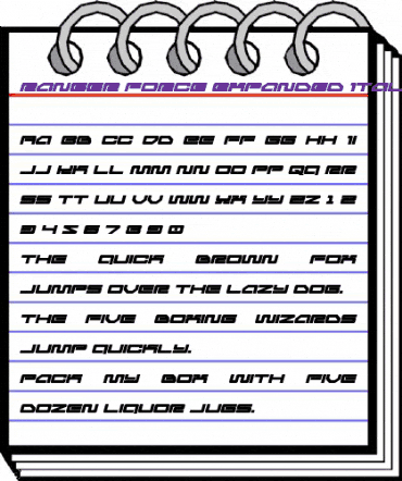 Ranger Force Expanded Italic Regular animated font preview Ranger Force Expanded Italic Regular animated font preview