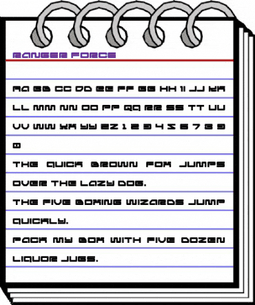 Ranger Force Regular animated font preview Ranger Force Regular animated font preview