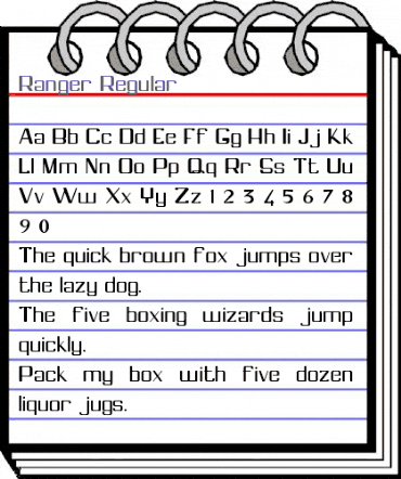 NewWGL4Font Regular animated font preview