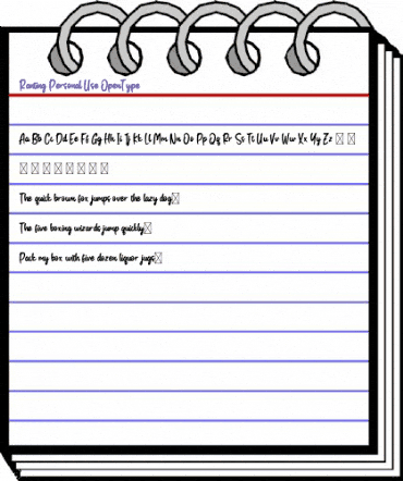 Ranting Personal Use animated font preview Ranting Personal Use animated font preview