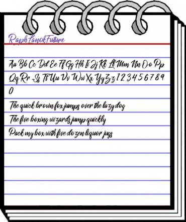 Raph Lanok Future Regular animated font preview