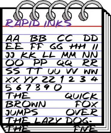 Rapid Inks Regular animated font preview Rapid Inks Regular animated font preview