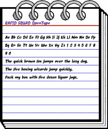 RAPID SQUAD Regular animated font preview RAPID SQUAD Regular animated font preview