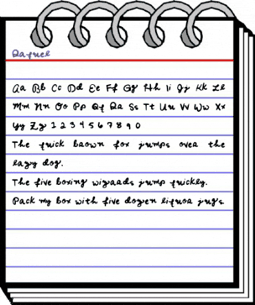 Raquel Medium animated font preview