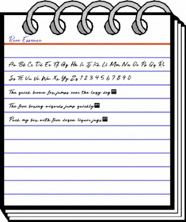 Rare Essence - Demo Regular animated font preview