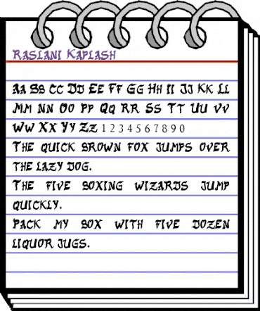 Raslani Kaplash Regular animated font preview Raslani Kaplash Regular animated font preview