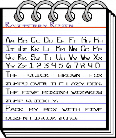 Raspberry Rosin Regular animated font preview Raspberry Rosin Regular animated font preview