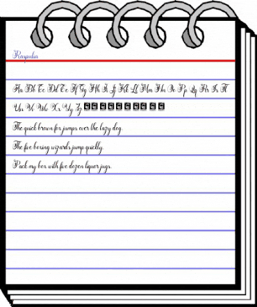 Rasputia Regular animated font preview