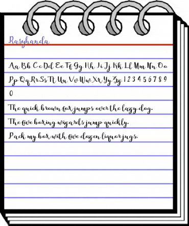 Rasyhanda Regular animated font preview Rasyhanda Regular animated font preview