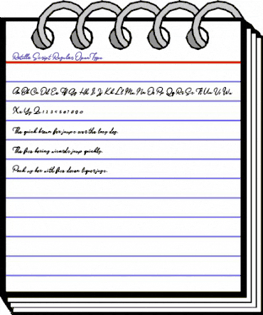 Ratilla Script Regular animated font preview Ratilla Script Regular animated font preview