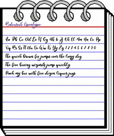 Ratouruk Regular animated font preview