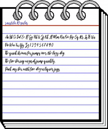 raustila Regular animated font preview