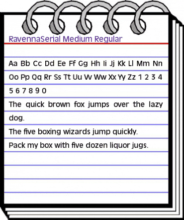 RavennaSerial-Medium Regular animated font preview RavennaSerial-Medium Regular animated font preview