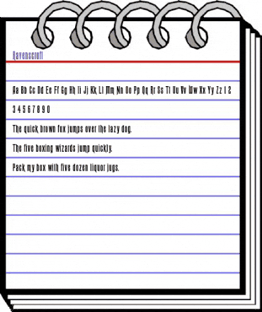 Ravenscroft Regular animated font preview Ravenscroft Regular animated font preview