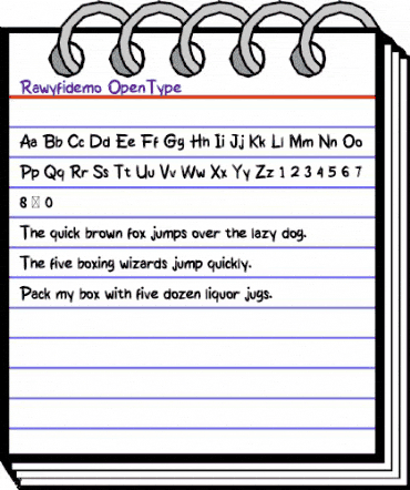 Rawyfidemo Regular animated font preview Rawyfidemo Regular animated font preview